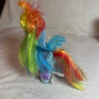 Ty My Little Pony Sparkle Rainbow Dash 7  Plush 2015 Blue Purple Eyes Hasbro Mlp