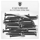 Wood Screws  9 X 1-1 2 Inch For Door Hinges - 25 Pack