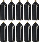 10pcs Aaa Battery Holder Adapter Black Cylindrical Battery Storage Case Holde   