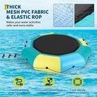 10ft Inflatable Water Trampoline 408lbs Floating Bounce With Pump And Ladder Kit