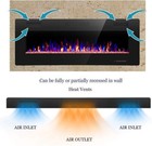 50 Inch Recessed And Wall Mounted Electric Fireplace  Ultra Thin And Low Noise