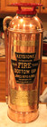 Antique Vintage  keystone  Copper Brass Fire Extinguisher-polished Restored