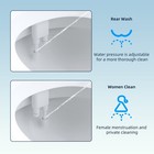 Bidet Fresh Water Spray Kit Non Electric Toilet Seat Attachment With Dual Nozzle