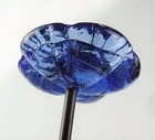 Breathtaking Cobalt Glass Daisy Hatpin Hp-161