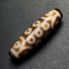 Rare Tibetan Oily Old Agate Dzi 21 Eyes Bead Amulet Pendant 38mm K1221