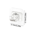 8pcs Self Adhesive Curtain Rod Clip Hooks Wall Hanging Holder Clamp Set - New