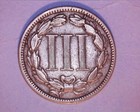 1881 Three Cent Nickel Coin  F Cond    721-6