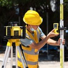 Rotary Laser Level Kit 360 Self Leveling Horizontal Red Beam Frl300r Firecore