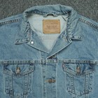 Vintage Levis Jacket Mens Large Blue Denim Trucker Button Light Wash Usa 90s