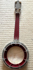 Unique Vintage  dixie  Ukulele Banjo  Cast Aluminum  Exc  Cond  1950 s  20 5 