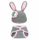 Newborn Infant Baby Crochet Knit Photo Photography Costume Prop Bunny Set 541