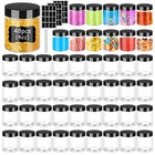 Clear 4 Oz Plastic Jars With Lids - 48 Pack Small Travel Containers For Lotion 