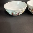 4 3  Chinese Qing Famille Butterflies Porcelain Rice Bowl Set Of 4 So Pretty  