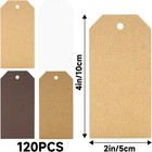 Tags With String  4 Colors Kraft Paper  Tags  120pcs Blank Hanging Labels For