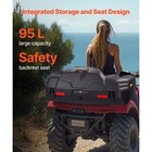 75l Atv Rear Trunk Cargo Storage Box Rack Luggage Case For Utv Can-am Universal
