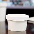 8oz Disposable White Paper Soup Containers With Paper Lids