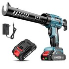 Cordless Caulking Gun Battery Powered 21v Electric No Drip 4 Speed 300ml New