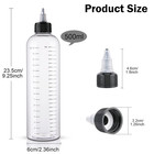 Hair Oil Applicator 16 9oz Measured Squeeze Bottles With Graduated Scale Dye App
