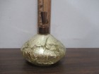 Vintage Gold Crackle Glass Perfume Bottle