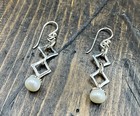 Barse Mod Pearl Diamond Earrings- Sterling Silver- Nwt