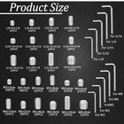 525 Pcs Set Screw Assortment Kit Metric   Sae 24 Size 304 Stainless Steel Grub S