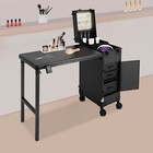 Professional Rolling Makeup Train Case Cosmetic Trolley Makeup Storage Organizer
