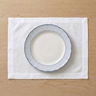 Solino Home Pure Linen Placemats White Fete 14 X 19 In Set Of 4