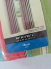 Nos Mainstays Two Panels Window Treatment Chino Summer Stripe 80x84 Boho Hippie