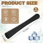 8 Pcs Cocktail Muddler  10 Inch Pp Drink Muddler  Black  thick 