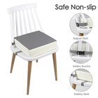 Booster Seat For Kitchen Chair - Pu Waterproof Toddler Booster For Dining Table 