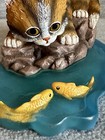 Hamilton Collection Jurgen Schultz Cat Figurine Gone Fishin 