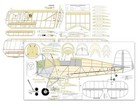 Bucker Bu-133 Jungmeister 87  Wingspan Rc Model Airplane Printed Plans Templates