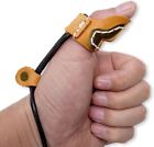 Pmz Archery Cowhide Finger Guard Protector Thumb Ring For Traditional Bow Adjust
