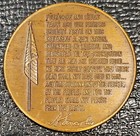 Lincoln Gettysburg Address Medal Coin Token Pa Civil War Union Usa Csa
