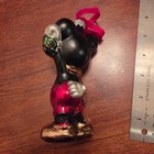 Vintage Disney Blown Glass Mickey Mouse Ornament Holding Present Behind Back 5 5