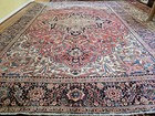 9 6 X 13 Antique Serapi Heriz Rug Vintage Kazak Ushak Caucasian 