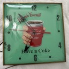 Vtg  1950s Pam Lighted Coca-cola Clock Refresh Yourself Have A Coke 15 25 Rare