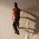 Vintage Horse Pony Chestnut Brown Porcelain Figurine Clover Mark Japan 6  X 5 