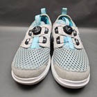 Dexter Pro Boa Bowling Shoes Womens 8 5m Gray Blue Right Hand Mesh Sneakers