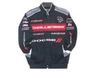 Dodge Challenger Cotton Jacket Mens Collage Logo Black Twill Jacket  Jh Design