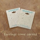 Semi-precious Gemstone Chip Dangle Hoop Earrings - Peruvian Jewelry- Multi Color