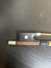 Parisot Violin Bow France Round Shaft Ebony Frog Silver Colored Adjusting Screw