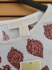 Michael Kors Beige Cotton Boho Summer Dress W Embroidery Like Detail Western 2