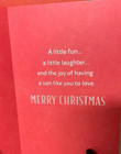 Hallmark Christmas Card W  Envelope   For You  Son