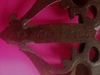 Vintage Antique Cast Iron Double Vase Match Holder   Safe  Pat d 1867 Nice 