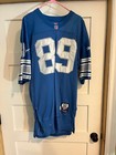 Detroit Lions 1994 Ron Hall Game Used Worn Football Jersey Team Repairs