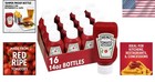 Pack Of 16 Inverted Tomato Ketchup Bottles  14 Oz  - Gluten-free   Natural