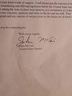 John Mccain Ink Singed Autographed Typed Letter On Senate Letterhead Oct  2003 