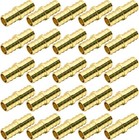 25 Pack 1 2  Pex Fittings  Brass Straight Coupling Fittings  For Pex Tubing Pipe
