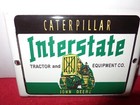 Vintage Caterpillar John Deere      Tractor 7  Porcelain Metal Gasoline   Oil Sign